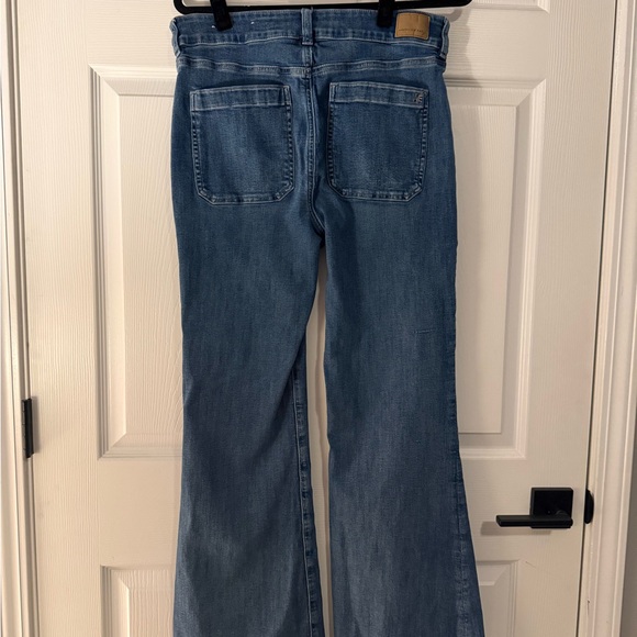 Classic Blue Flared Women Jeans - Picture 2 of 6